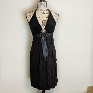 BETSY & ADAM BY LINDA BERNELL Black Cocktail Dress